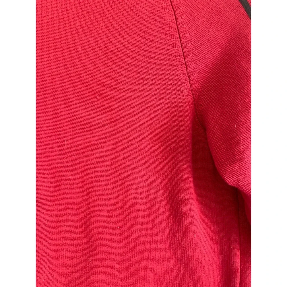Eddie Bauert‎ Sweater Men Size Large  Maroon Long Sleeve Crew Neck - Picture 2 of 6